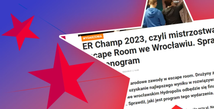 ER Champ 2023, the Escape Room World Championships in Wroclaw.