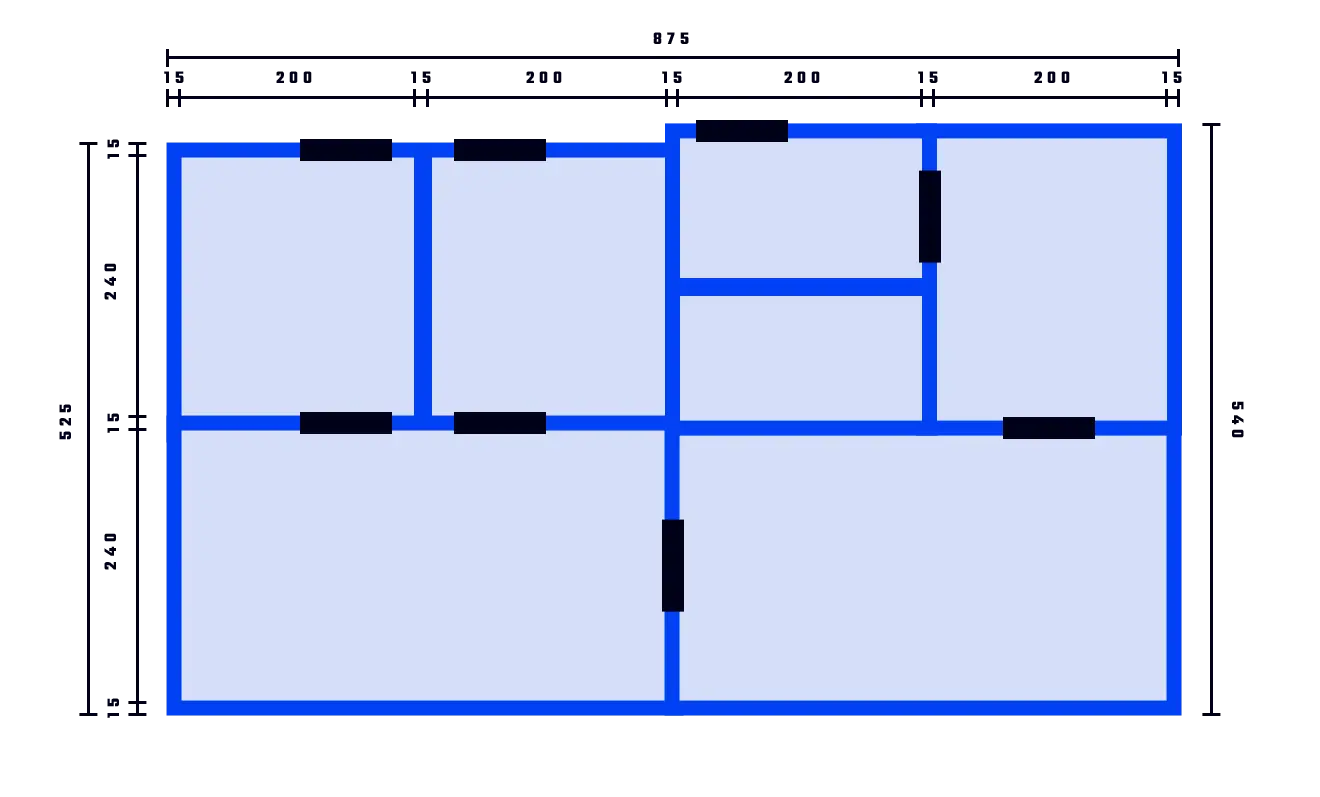 Plan of the room