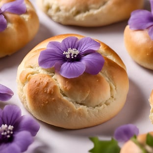 Fiołkowe Buły z Kością (Nie gryź!)